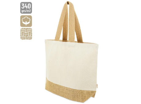 BOLSA DE ALGODÓN Y YUTE "MISHA"