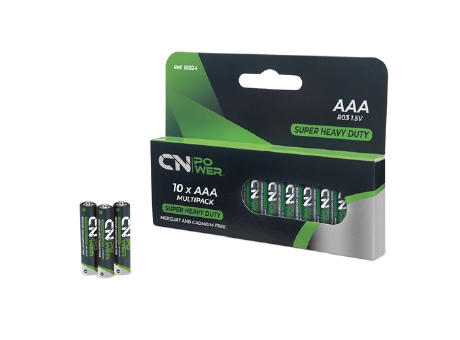 PACK DE PILAS R03-AAA "CN POWER" (10 UD.)