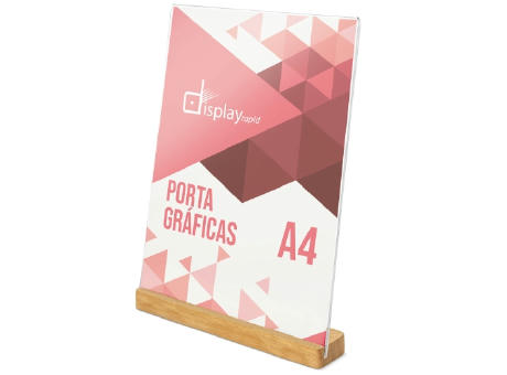 PORTAGRÁFICAS A4 BASE MADERA "IZOR"