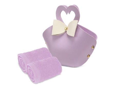 SET 5 BOLSITOS CON TOALLA "COQUETTE"