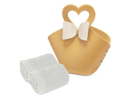SET 5 BOLSITOS CON TOALLA "COQUETTE"