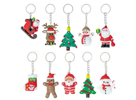 SET 10 LLAVEROS NAVIDEÑOS “LUBEC"