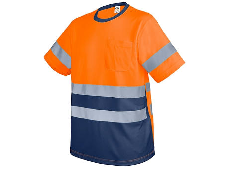 CAMISETA CON BOLSILLO Y BANDAS REFLECTANTES "KRZ"