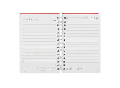 AGENDA ANILLA METALIZADA 