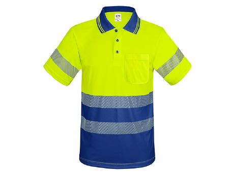 POLO CON BOLSILLO Y BANDAS REFLECTANTES ELÁSTICAS “QVO”