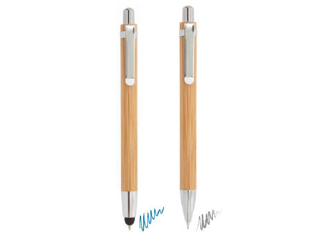 SET BOLIGRAFO Y PORTAMINAS BAMBU 