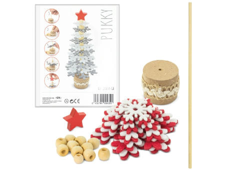 ARBOLITO DE NAVIDAD RPET Y MADERA RECICLADA 