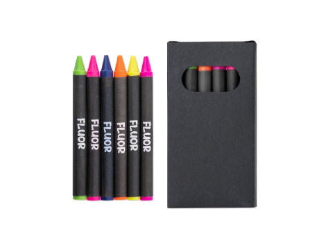CAJITA DE 6 CERAS FLUOR 