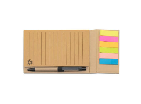 LIBRETA MARCADOR CON BOLIGRAFO DE SOBREMESA 