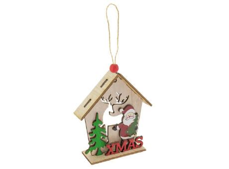 ADORNO NAVIDEÑO DE MADERA "LAPONIA"