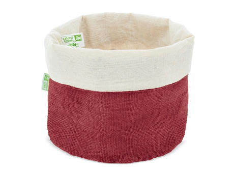 PANERA DE ALGODON Y JUTE NATURAL "PAPÚA"