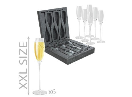 PACK 6 COPAS DE CAVA "ARIANA"