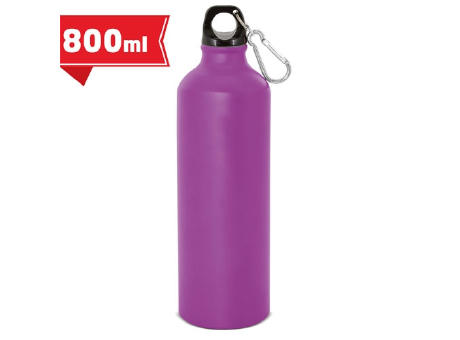 BOTELLA DE ALUMINIO CON MOSQUETON 800 ml. "TUAREG"