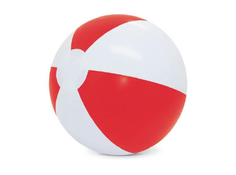 BALON DE PLAYA BLANCO/ROJO "BALEAR"