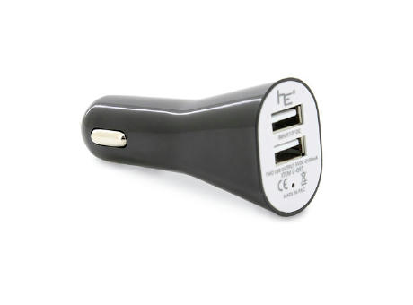 CARGADOR DE COCHE DOBLE USB BLANCO