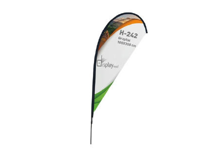 SOPORTE BANDERA FORMA GOTA 4 M