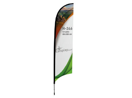 SOPORTE BANDERA FORMA PLUMA 3 M