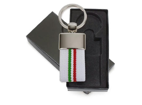 LLAVERO CINTURON BANDERA ITALIA BLANCO "DEREX"