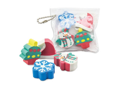 SET GOMAS NAVIDEÑAS "HAL" 1 PACK