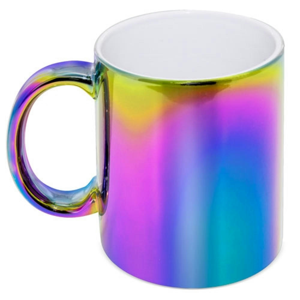 MUG CERAMICA METALIZADA MULTICOLOR "SYBAL"
