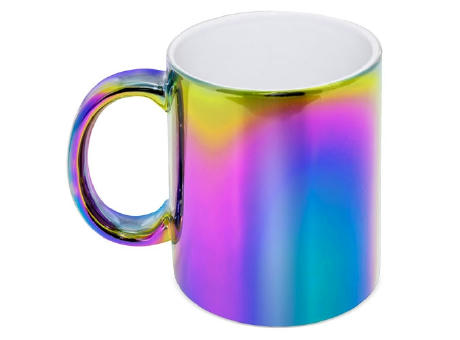 MUG CERAMICA METALIZADA MULTICOLOR "SYBAL"