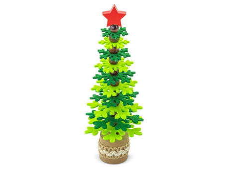 ARBOLITO DE NAVIDAD RPET Y MADERA RECICLADA "PUKKY"