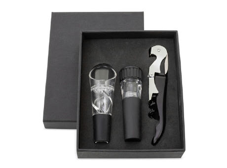 SET DE VINO 3 PCS "MERLOT"