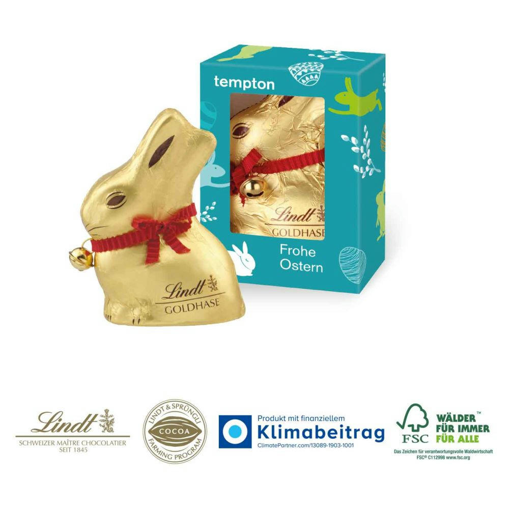 Werbekartonage „Lindt Goldhase“ 50 g