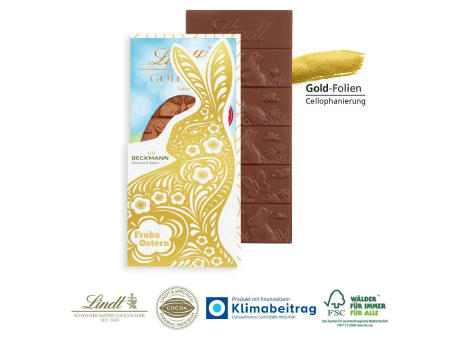 Schokoladentafel „Goldhase“, 120 g