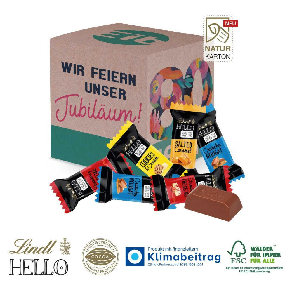 Würfelbox mit süßer Füllung