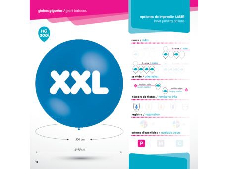 Globo Látex. Globos gigantes XXL. Diámetro 95 cm
