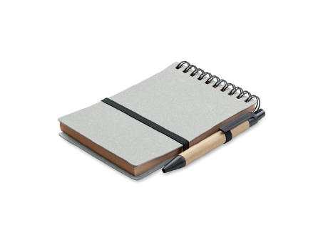 Libreta reciclada con bolígrafo