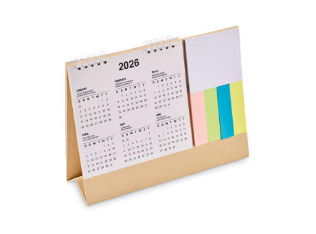 Calendario con bloc de notas