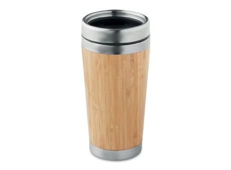 Vaso bambú doble capa 400 ml