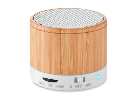 Altavoz bambú inalámbrico