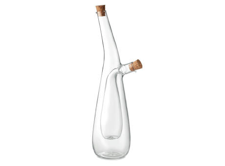 Botella cristal aceite vinagre