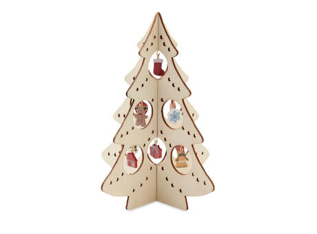 Decoración madera árbol Navidad