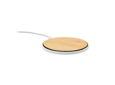 Cargador inalámbrico 15W bambú