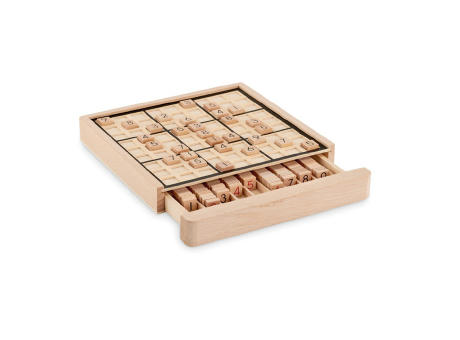 Juego de mesa sudoku de madera