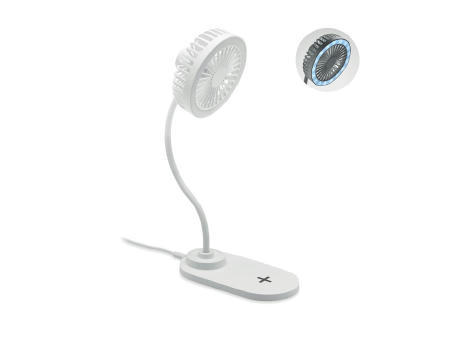 Ventilador cargador con luz