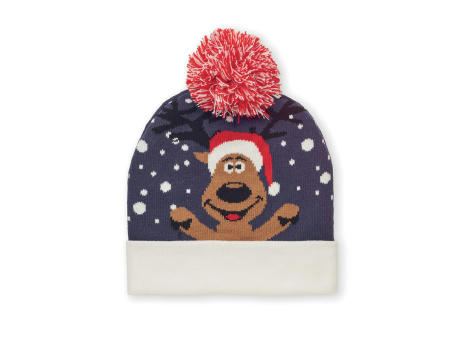 Gorro de punto navideño