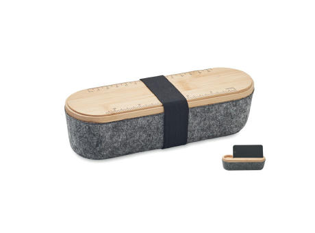 Estuche fieltro RPET con tapa