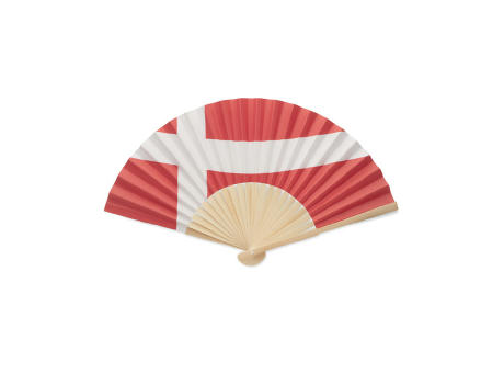 Abanico bambú diseño bandera