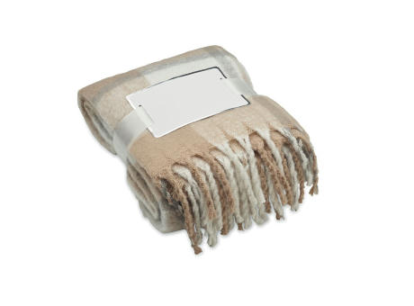 Manta de mohair a cuadros