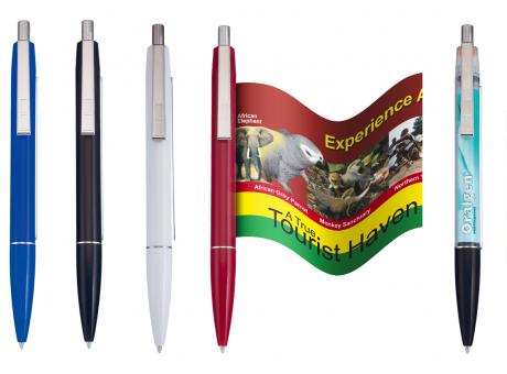 Info-Pen Regular Made in Germany Kugelschreiber mit ausziehbarer Werbefahne