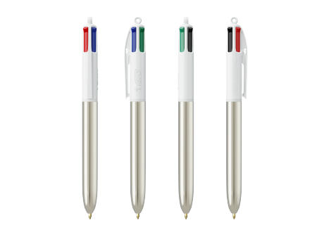 BIC® 4 Colours Shine Kugelschreiber + Lanyard