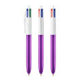 BIC® 4 Colours Shine Kugelschreiber + Lanyard