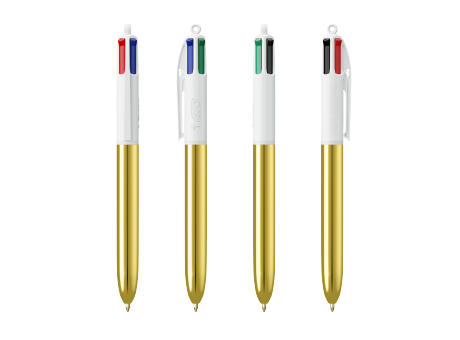 BIC® 4 Colours Shine Kugelschreiber + Lanyard