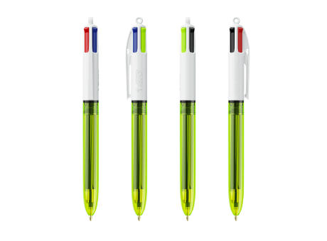 BIC® 4 Colours Fluo Kugelschreiber + lanyard
