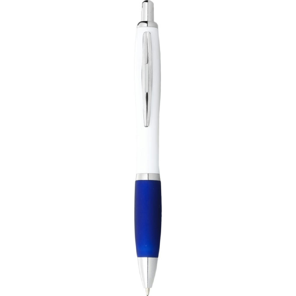 Bolígrafo blanco con empuñadura de color Nash (tinta negra)